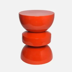 Tavolo d'appoggio in metallo effetto glassy, 44,5cm