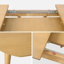 Tavolo da pranzo ovale allungabile da 6 a 8 posti