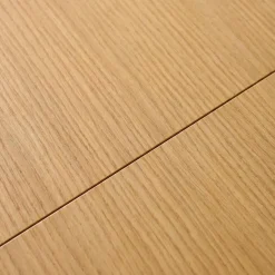 Tavolo da pranzo ovale allungabile in legno di hevea e impiallacciatura di rovere 6-8 posti