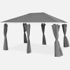 Telo di tetto + tende per pergola 3x4m Divio