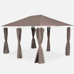 Telo di tetto + tende per pergola 3x4m Divio
