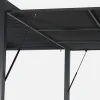 Tenda laterale retrattile in alluminio e textilene per pergola bioclimatica, 4m