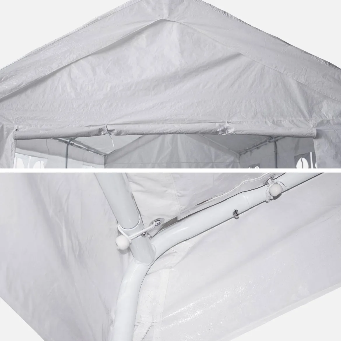 Tendone per festei, 3x9m, bianco