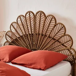 Testata in rattan scuro