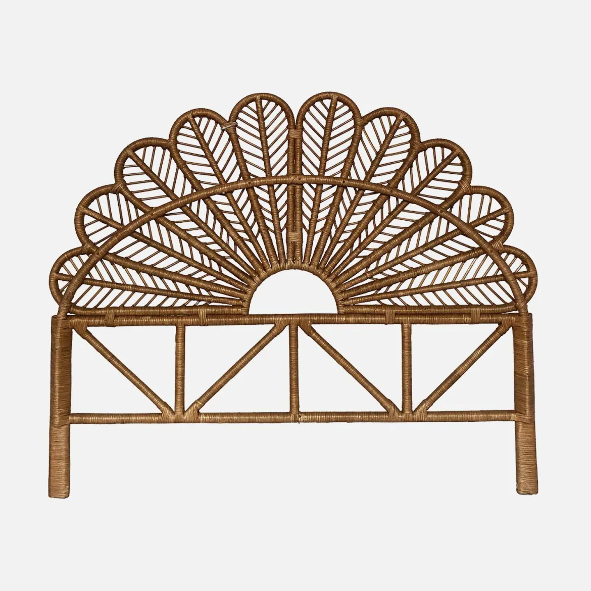 Testata in rattan scuro