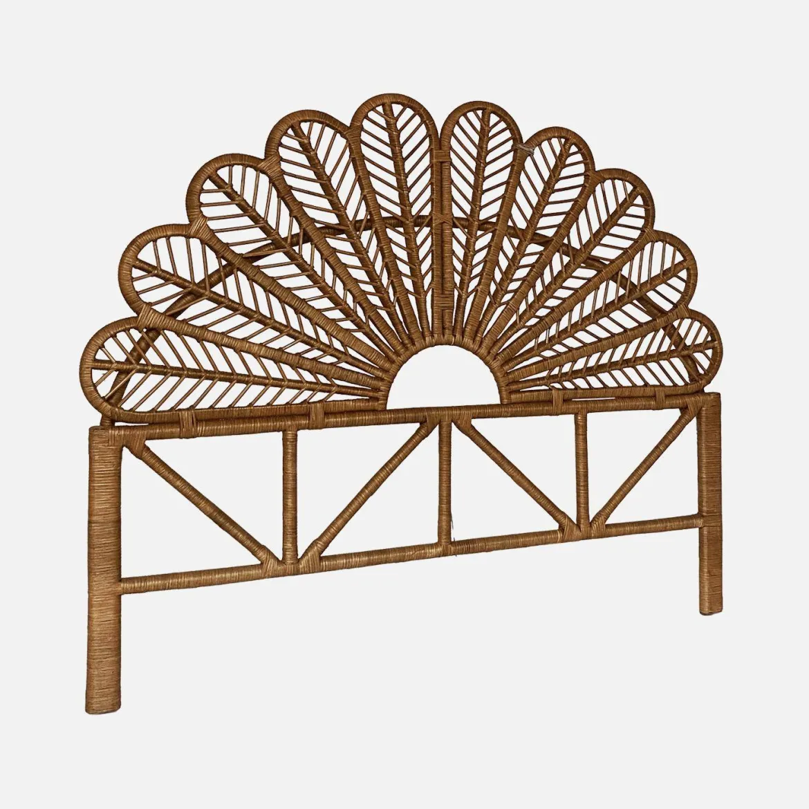 Testata in rattan scuro