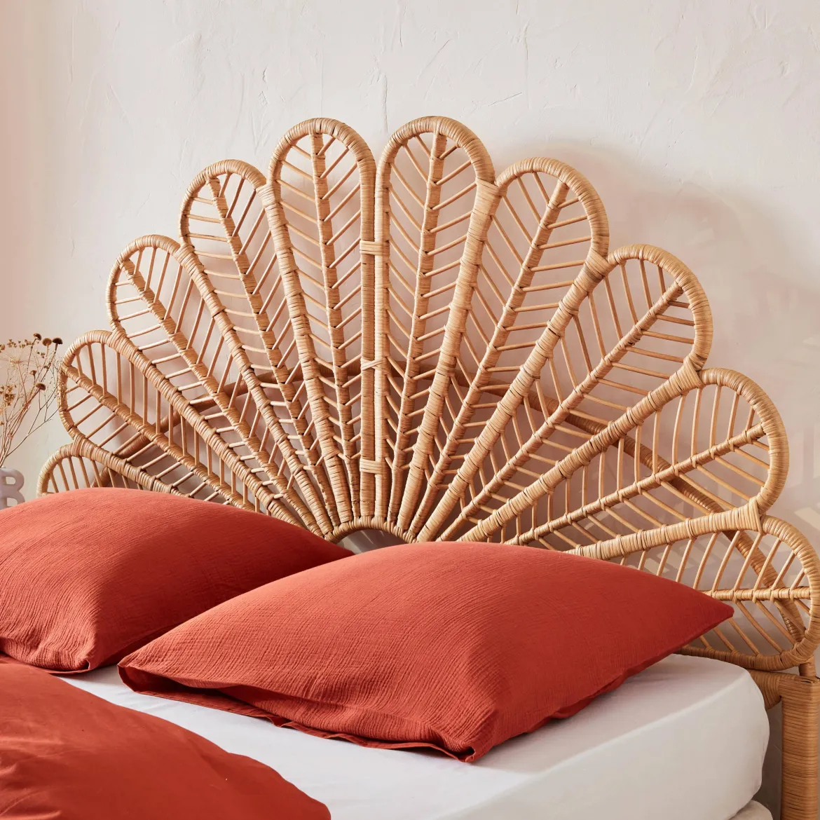 Testata in rattan naturale