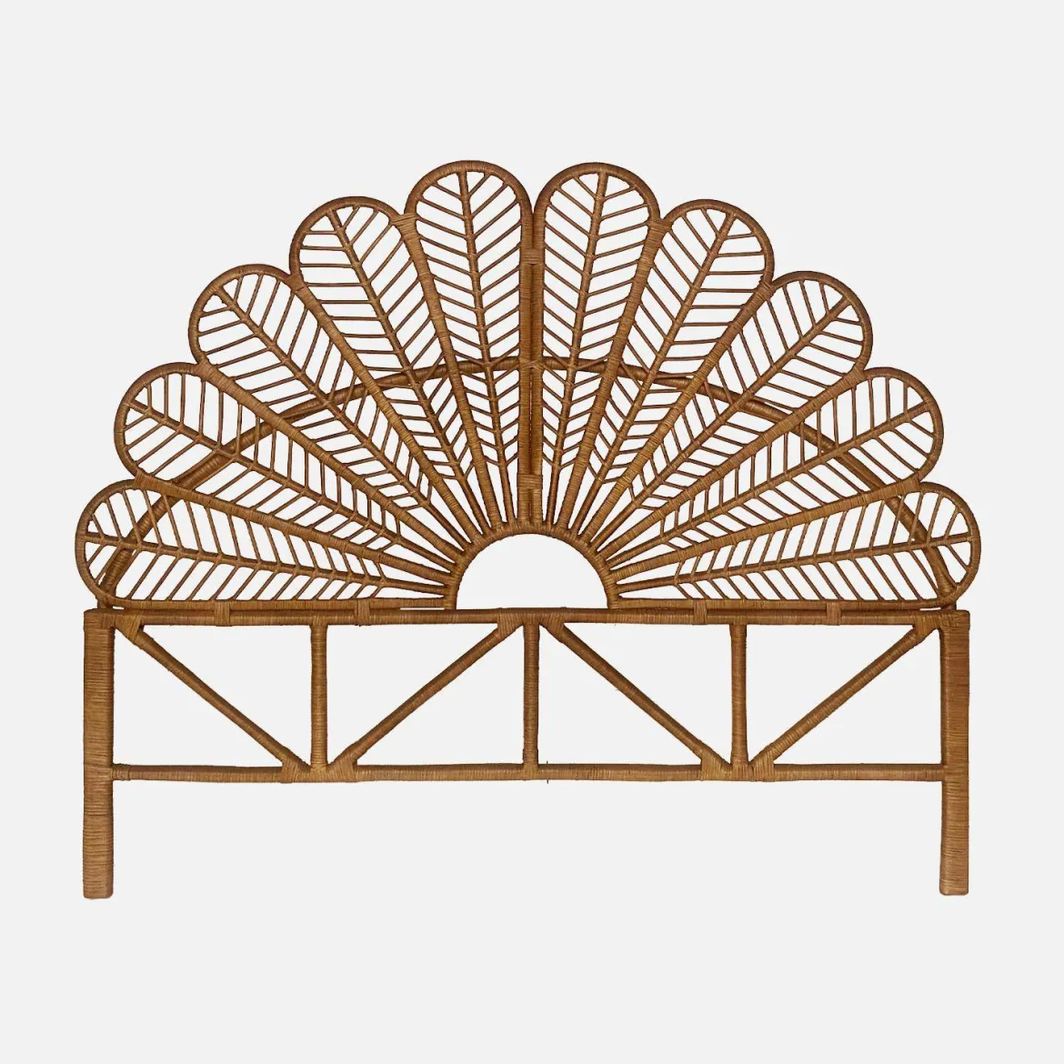 Testata in rattan scuro
