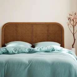 Testata in rattan scuro e canna da zucchero