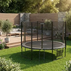 Trampolino 400cm con pacchetto di accessori