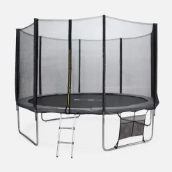 Trampolino 370cm con pacchetto di accessori