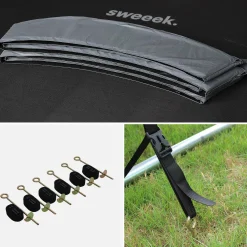 Trampolino 430cm con pacchetto di accessori