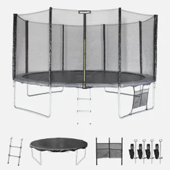 Trampolino 430cm con pacchetto di accessori