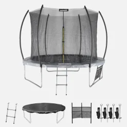 Trampolino 305cm con rete interna e pacco di accessori