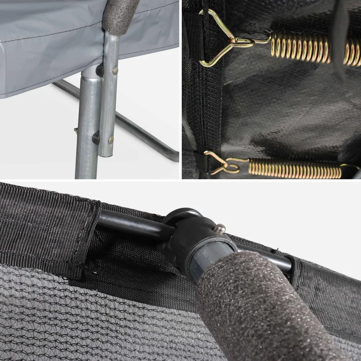 Trampolino 250cm con rete interna e pacchetto accessori