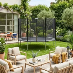 Trampolino 370cm rete di protezione
