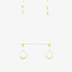 Trapezio in legno con anelli metallici per il cavalletto