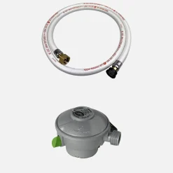 Tubo flessibile per gas butano Quick-On con regolatore di pressione